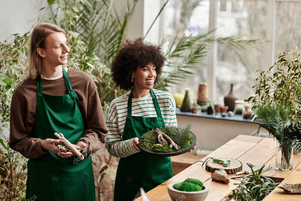 Kalendarz wydarzeń ogrodowych na tablicy.
